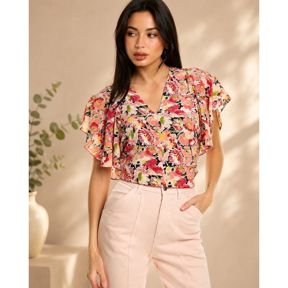 $973 Stella McCartney | Floral Silk Crêpe Blouse